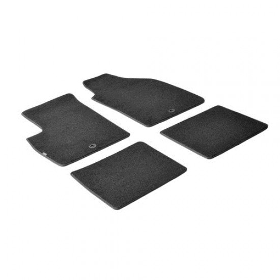 ΠΑΤΑΚΙΑ EXECUTIVE ΜΟΚΕΤΑ ΓΙΑ FIAT PANDA 09/2003-01/2012 / FIAT PANDA CLASSIC 02/2012-12/2012 ΣΕ ΜΑΥΡΟ ΧΡΩΜΑ ΜΕ ΚΟΥΜΠΩΜΑΤΑ LAMPA - 4 ΤΕΜ.