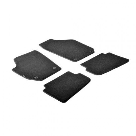 ΠΑΤΑΚΙΑ EXECUTIVE ΜΟΚΕΤΑ ΓΙΑ SKODA FABIA 2000-2007 / SKODA FABIA 2007-2015 / SKODA FABIA SW 2000-2015 ΣΕ ΜΑΥΡΟ ΧΡΩΜΑ ME ΚΟΥΜΠΩΜΑΤΑ LAMPA - 4 ΤΕΜ.