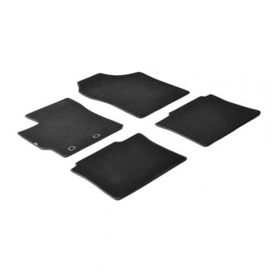 ΠΑΤΑΚΙΑ EXECUTIVE ΜΟΚΕΤΑ ΓΙΑ TOYOTA YARIS 3D / 5D 10/2011-08/2020 ΣΕ ΜΑΥΡΟ ΧΡΩΜΑ ME ΚΟΥΜΠΩΜΑΤΑ LAMPA - 4 ΤΕΜ.