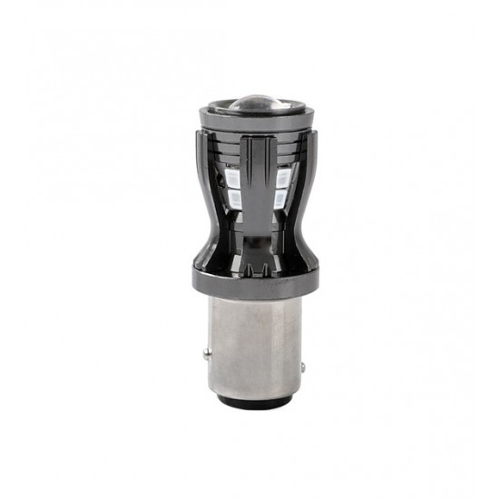 P21/5W 12/24V BAY15d 14xSMD2835 LED ΚΟΚΚΙΝΟ CAN-BUS BLISTER  M-TECH - 1 ΤΕΜ.