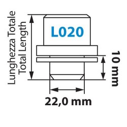 ΠΑΞΙΜΑΔΙΑ ΑΣΦΑΛΕΙΑΣ 14x1,5 19,4/40,8mm (22) ΙΣΙΑ ΜΕ ΡΟΔΕΛΑ ORIGINAL L020