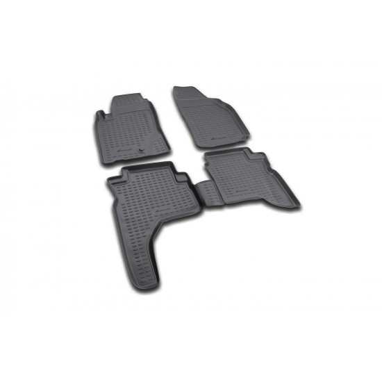 ΠΑΤΑΚΙΑ ΣΕ ΣΚΑΦΗ TPE ΛΑΣΤΙΧΟ ΓΙΑ MITSUBISHI PAJERO SPORT 1997-2008  ΣΕ ΜΑΥΡΟ ΧΡΩΜΑ NOVLINE - 4 ΤΕΜ.