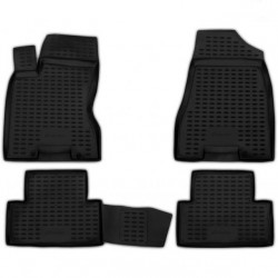 ΠΑΤΑΚΙΑ ΣΕ ΣΚΑΦΗ TPE ΛΑΣΤΙΧΟ ΓΙΑ NISSAN X-TRAIL 07/2007-05/2014  ΣΕ ΑΝΘΡΑΚΙ ΣΚΟΥΡΟ ΓΚΡΙ ΧΡΩΜΑ NOVLINE - 4 ΤΕΜ.