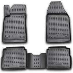 ΠΑΤΑΚΙΑ ΣΕ ΣΚΑΦΗ TPE ΛΑΣΤΙΧΟ ΓΙΑ OPEL VECTRA C SW 2003-2008  ΣΕ ΑΝΘΡΑΚΙ ΣΚΟΥΡΟ ΓΚΡΙ ΧΡΩΜΑ NOVLINE - 4 ΤΕΜ.