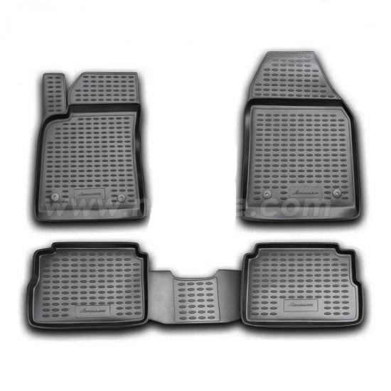 ΠΑΤΑΚΙΑ ΣΕ ΣΚΑΦΗ TPE ΛΑΣΤΙΧΟ ΓΙΑ OPEL VECTRA C 05/2002-01/2009  ΣΕ ΜΑΥΡΟ ΧΡΩΜΑ NOVLINE - 4 ΤΕΜ.