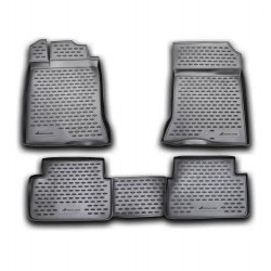 ΠΑΤΑΚΙΑ ΣΕ ΣΚΑΦΗ TPE ΛΑΣΤΙΧΟ ΓΙΑ RENAULT LAGUNA III 10/2007+  ΣΕ ΜΑΥΡΟ ΧΡΩΜΑ NOVLINE - 4 ΤΕΜ.
