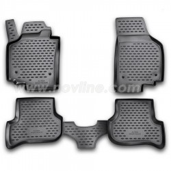 ΠΑΤΑΚΙΑ ΣΕ ΣΚΑΦΗ TPE ΛΑΣΤΙΧΟ ΓΙΑ SEAT ALTEA XL 01/2006-2015  ΣΕ ΜΑΥΡΟ ΧΡΩΜΑ NOVLINE - 4 ΤΕΜ.