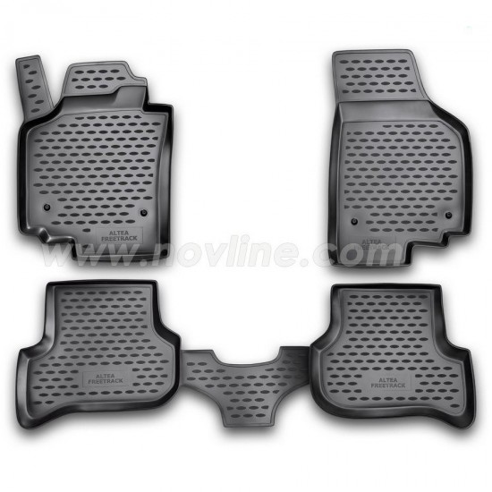 ΠΑΤΑΚΙΑ ΣΕ ΣΚΑΦΗ TPE ΛΑΣΤΙΧΟ ΓΙΑ SEAT ALTEA XL 01/2006-2015  ΣΕ ΜΑΥΡΟ ΧΡΩΜΑ NOVLINE - 4 ΤΕΜ.