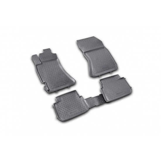 ΠΑΤΑΚΙΑ ΣΕ ΣΚΑΦΗ TPE ΛΑΣΤΙΧΟ ΓΙΑ SUBARU FORESTER 2.5XT 2008-2013  ΣΕ ΜΑΥΡΟ ΧΡΩΜΑ NOVLINE - 4 ΤΕΜ.