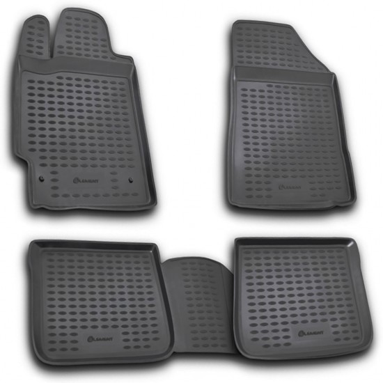 ΠΑΤΑΚΙΑ ΣΕ ΣΚΑΦΗ TPE ΛΑΣΤΙΧΟ ΓΙΑ TOYOTA CAMRY 07/2006-2011  ΣΕ ΑΝΘΡΑΚΙ ΣΚΟΥΡΟ ΓΚΡΙ ΧΡΩΜΑ NOVLINE - 4 ΤΕΜ.