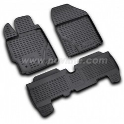 ΠΑΤΑΚΙΑ ΣΕ ΣΚΑΦΗ TPE ΛΑΣΤΙΧΟ ΓΙΑ TOYOTA YARIS 01/2006-09/2011  ΣΕ ΜΑΥΡΟ ΧΡΩΜΑ NOVLINE - 4 ΤΕΜ.