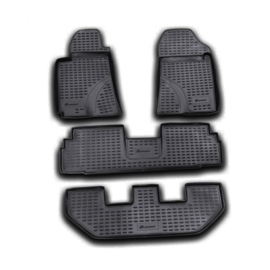 ΠΑΤΑΚΙΑ ΣΕ ΣΚΑΦΗ TPE ΛΑΣΤΙΧΟ ΓΙΑ TOYOTA COROLLA VERSO 2004-2009  ΣΕ ΜΑΥΡΟ ΧΡΩΜΑ NOVLINE - 4 ΤΕΜ.