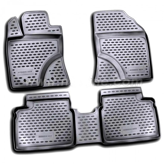 ΠΑΤΑΚΙΑ ΣΕ ΣΚΑΦΗ TPE ΛΑΣΤΙΧΟ ΓΙΑ TOYOTA AVENSIS 4D 04/2009-12/2015  ΣΕ ΜΑΥΡΟ ΧΡΩΜΑ NOVLINE - 4 ΤΕΜ.