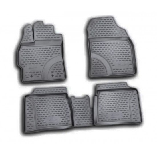 ΠΑΤΑΚΙΑ ΣΕ ΣΚΑΦΗ TPE ΛΑΣΤΙΧΟ ΓΙΑ TOYOTA PRIUS 10/2009-2016  ΣΕ ΜΑΥΡΟ ΧΡΩΜΑ NOVLINE - 4 ΤΕΜ.