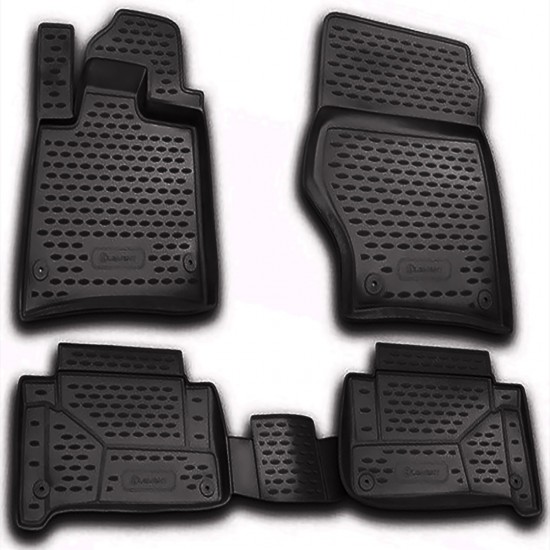 ΠΑΤΑΚΙΑ ΣΕ ΣΚΑΦΗ TPE ΛΑΣΤΙΧΟ ΓΙΑ AUDI Q7 2005-2015  ΣΕ ΜΑΥΡΟ ΧΡΩΜΑ NOVLINE - 4 ΤΕΜ.