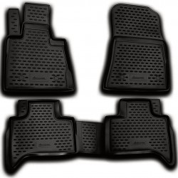 ΠΑΤΑΚΙΑ ΣΕ ΣΚΑΦΗ TPE ΛΑΣΤΙΧΟ ΓΙΑ BMW X5 2000-2007  ΣΕ ΜΑΥΡΟ ΧΡΩΜΑ NOVLINE - 4 ΤΕΜ.