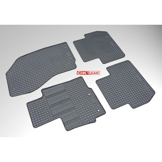 Cik - ΠΑΤΑΚΙΑ ΑΥΤΟΚΙΝΗΤΟΥ ΑΠΟ ΛΑΣΤΙΧΟ ΓΙΑ CITROEN C4 AIRCROSS 2010-2017 / PEUGEOT 4008 2012-2016 / MITSUBISHI ASX 2010-2012 ΣΕ ΜΑΥΡΟ ΧΡΩΜΑ ΜΕ ΚΟΥΜΠΩΜΑΤΑ - 4 ΤΕΜ. (RM.CI.0016/CK)
