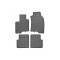 Cik - ΠΑΤΑΚΙΑ ΑΥΤΟΚΙΝΗΤΟΥ ΑΠΟ ΛΑΣΤΙΧΟ ΓΙΑ FIAT PANDA 2012-2020 / FIAT PANDA 4X4 2012-2020 ΣΕ ΜΑΥΡΟ ΧΡΩΜΑ ΜΕ ΚΟΥΜΠΩΜΑΤΑ - 4 ΤΕΜ. (RM.FI.0012/CK)
