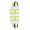 ΛΑΜΠΑΚΙΑ ΠΛΑΦΟΝΙΕΡΑΣ C5W/C10W 12V 1,36W SV8,5 36mm LED 4xSMD5050 ΛΕΥΚΟ 1ΤΕΜ. M-TECH