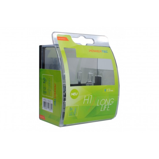 H1 12V 55W P14,5s POWERTEC LONG LIFE ΑΛΟΓΟΝΟΥ 2ΤΕΜ.