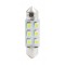 ΛΑΜΠΑΚΙΑ ΠΛΑΦΟΝΙΕΡΑΣ C5W/C10W 12V 0,48W SV8,5 36mm LED 6xSMD3528 ΛΕΥΚΟ 1ΤΕΜ.
