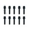 ΜΠΟΥΛΟΝΙΑ ΚΩΝΙΚΑ 12x1,50 40mm (17) ΜΑΥΡΑ SIMONI RACING - 10 TEM.