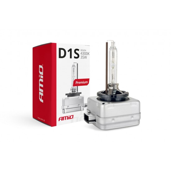 Amio – Λάμπα Xenon D1S 12V 35W PK32d-2 4300K Premium για Αυτοκίνητο Ανταλλακτική – 1 Τεμ. (01408/AM)