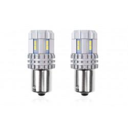 Amio - P21W BA15s 12/24V 22LED SMD ULTRABRIGHT CANBUS ΛΕΥΚΟ 2ΤΕΜ. (02449/AM)
