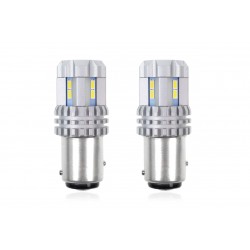 Amio - P21/5W BAY15d 12/24V 22 LED SMD ULTRABRIGHT 3020 CANBUS ΛΕΥΚΟ 2ΤΕΜ. (02450/AM)