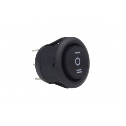 Amio - ΔΙΑΚΟΠΤΗΣ ΣΤΡΟΓΓΥΛΟΣ 3 ΘΕΣΕΩΝ 12V 2cm BU03 - 1ΤΕΜ. (02463/AM)