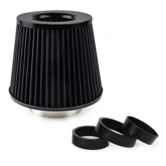 Amio - ΦΙΛΤΡΟΧΟΑΝΗ ΕΛΕΥΘΕΡΑΣ Φ 55-76mm AF-BLACK 160 Χ 155 Χ 118 (ΜΑΥΡΟ/3 ΑΝΤΑΠΤΟΡΕΣ) - 1 τεμ. (02546/AM)