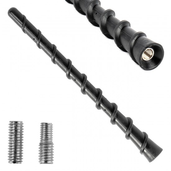 Amio - ΚΕΡΑΙΑ ΟΡΟΦΗΣ ANTM10 18cm ΜΕ 2 ΑΝΤΑΠΤΟΡΕΣ 5-6mm ΜΑΥΡΗ - 1 ΤΕΜ. (04160/AM)