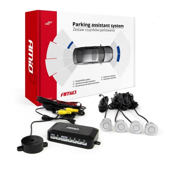 Amio - Αισθητήρας Παρκαρίσματος AMiO PS Visible 22mm Ασημί – 1 τεμ. (02990/AM)