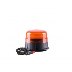Amio – Φάρος Προειδοποίησης W01M LED 12/24V Amber 39xSMD Μαγνητικός/Βιδωτός με Φις Αναπτήρα 142x116mm για Αυτοκίνητο & Φορτηγό – 1 Τεμ. (01500/AM)