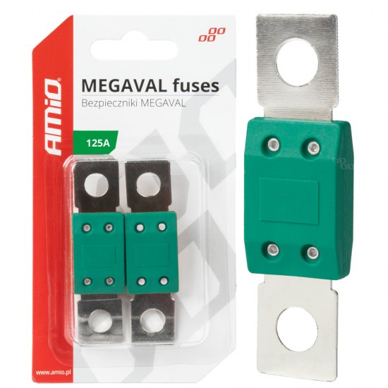 Amio - ΑΣΦΑΛΕΙΕΣ MEGAVAL 125A - 2 Τεμ. (03464/AM)