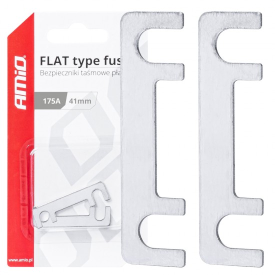 Amio - ΑΣΦΑΛΕΙΕΣ FLAT 41mm 175A - 2 Τεμ. (03496/AM)