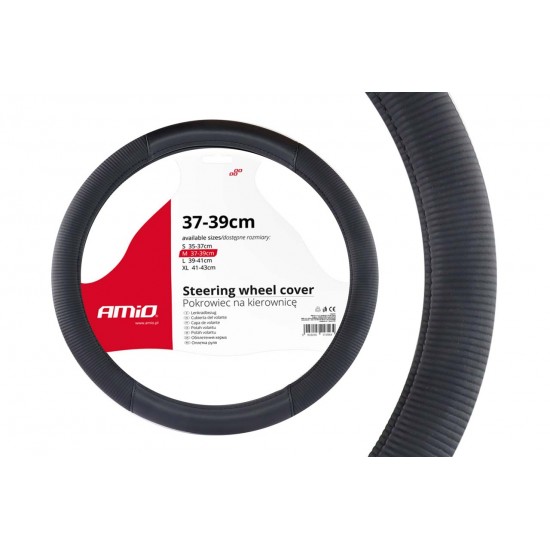 Amio - ΚΑΛΥΜΜΑ ΤΙΜΟΝΙΟΥ 37/39CM SWC-24 ΜΑΥΡΟ - 1 τεμ. (02561/AM)