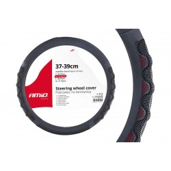 Amio - ΚΑΛΥΜΜΑ ΤΙΜΟΝΙΟΥ 37/39CM SWC-25 ΜΑΥΡΟ/ΚΟΚΚΙΝΟ - 1 τεμ. (02562/AM)