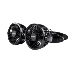 Amio - ΑΝΕΜΙΣΤΗΡΑΣ ΔΙΠΛΟΣ 24V 2χ4''(10,8cm) ΜΕ ΦΙΣ ΑΝΑΠΤΗΡΑ/2 ΤΑΧΥΤΗΤΩΝ/ ΜΕ ΜΑΝΤΑΛΑΚΙ PRO SERIES - 1 ΤΕΜ. (03013/AM)