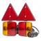 Amio – Φανάρια Τρέιλερ Μαγνητικά 12V με 7-PIN ISO & Ανακλαστικά Τρίγωνα για Ασφαλή Σήμανση & Ορατότητα – 2 Τεμ. (02095/AM)