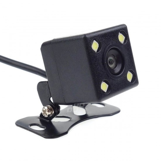 Amio - Universal Κάμερα Οπισθοπορείας HD-315 με 4 LED και Μεταλλική Βάση Στήριξης τάση λειτουργίας 12V για Επιβατικά Αυτοκίνητα - 1 τεμ. (01015/AM)