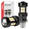 Amio - ΛΑΜΠΑΚΙΑ LED T15 W16W 12V/24V LED CAN-BUS 15xSMD 2835 ΛΕΥΚΟ ΦΩΣ 5.500K (ΣΕ ΧΡΩΜΑ ΜΑΥΡΟ) - 2 ΤΕΜ. (04245/AM)