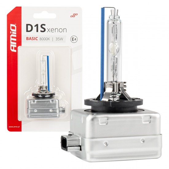 Amio - ΑΝΤΑΛΛΑΚΤΙΚΗ ΛΑΜΠΑ ΧΕΝΟΝ BASIC D1S 12V 8.000k 35W BLISTER CARD - 1 ΤΕΜ. (03865/AM)