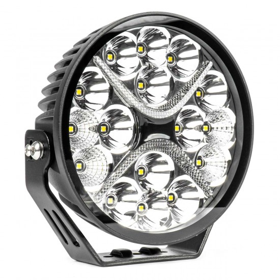 Amio - ΠΡΟΒΟΛΕΑΣ ΟΔΗΓΗΣΗΣ ΣΤΡΟΓΓΥΛΟΣ LED PRO IP67 9600lm 10-30V - 80W - 6000K - 16 LED - 178x178x65mm - 1 ΤΕΜ. (03871/AM)