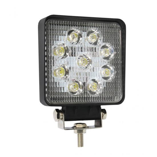 Amio – Προβολέας Εργασίας LED AWL03 9-60V 27W 6000K 2200lm 9 LED Spot για Ισχυρό Φωτισμό σε Καθημερινή Χρήση – 1 Τεμ. (01614/AM)