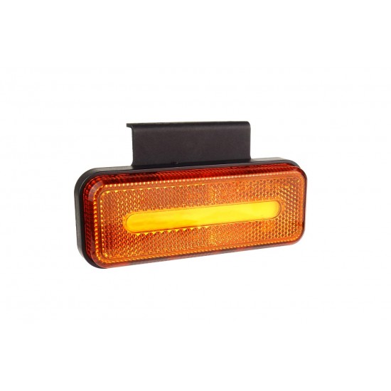 Amio - ΦΩΣ ΟΓΚΟΥ ΦΟΡΤΗΓΟΥ LED ΠΟΡΤΟΚΑΛΙ 10-30V 124x49x22mm ΑΔΙΑΒΡΟΧΟ OM-02-O 1ΤΕΜ. (02376/AM)