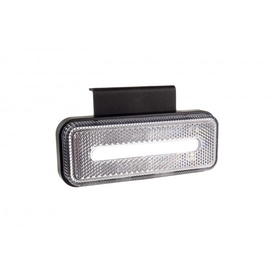 Amio - ΦΩΣ ΟΓΚΟΥ ΦΟΡΤΗΓΟΥ LED ΛΕΥΚΟ 10-30V 124x49x22mm ΑΔΙΑΒΡΟΧΟ OM-02-W 1ΤΕΜ. (02377/AM)