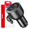 Amio - ΦΟΡΤΙΣΤΗΣ ΑΝΑΠΤΗΡΑ 12/24V ΜΕ 2 ΘΥΡΕΣ USB-C/USB-A 95W 5V/3A ΤΑΧΕΙΑΣ ΦΟΡΤΙΣΗΣ ΑΛΟΥΜΙΝΙΟ/ΜΑΥΡΟΣ - 1 Τεμ. (04372/AM)