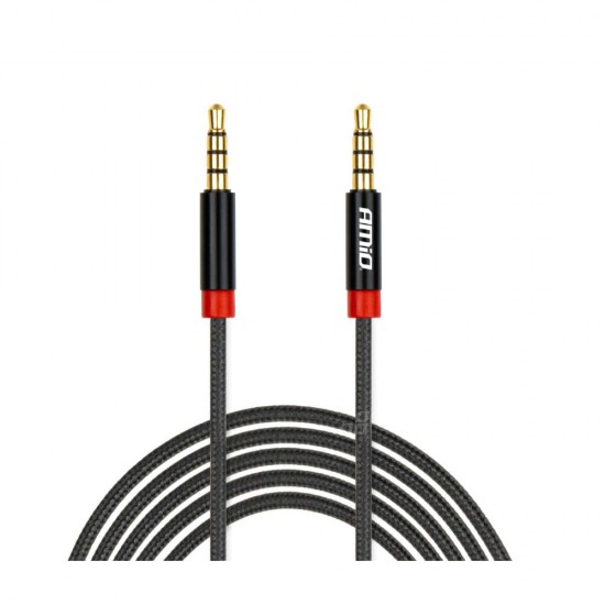 Amio - ΚΑΛΩΔΙΟ ΣΥΝΔΕΣΗΣ AUX MINI JACK>JACK 3,5mm 250cm - 1 TEM. (03270/AM)