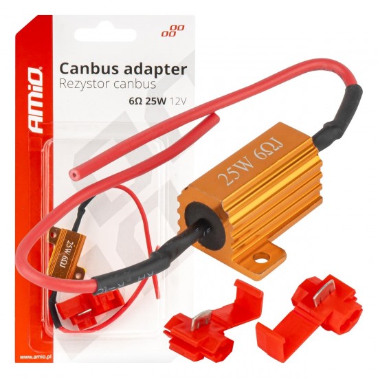 Amio - CANBUS Αντίσταση 6Ω 25W για LED Λάμπες – Anti Error - 1 τεμ. (04092/AM)